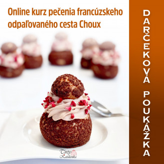 Darčeková poukážka na Online kurz pečenia francúzskeho odpaľovaného cesta Choux