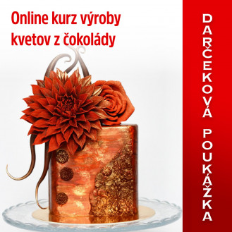 Darčeková poukážka na Online kurz výroby kvetov z čokolády